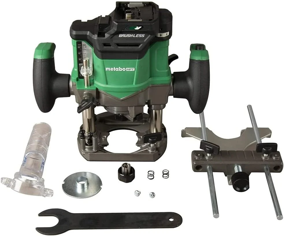 Metabo HPT 36V Multi-Volt Cordless Plunge Router | Includes 1/2 In. and 1/4 In. Collets | Variable Speed | Optional AC Adapter | M3612DAQ4 (Bare Tool) - Image 2