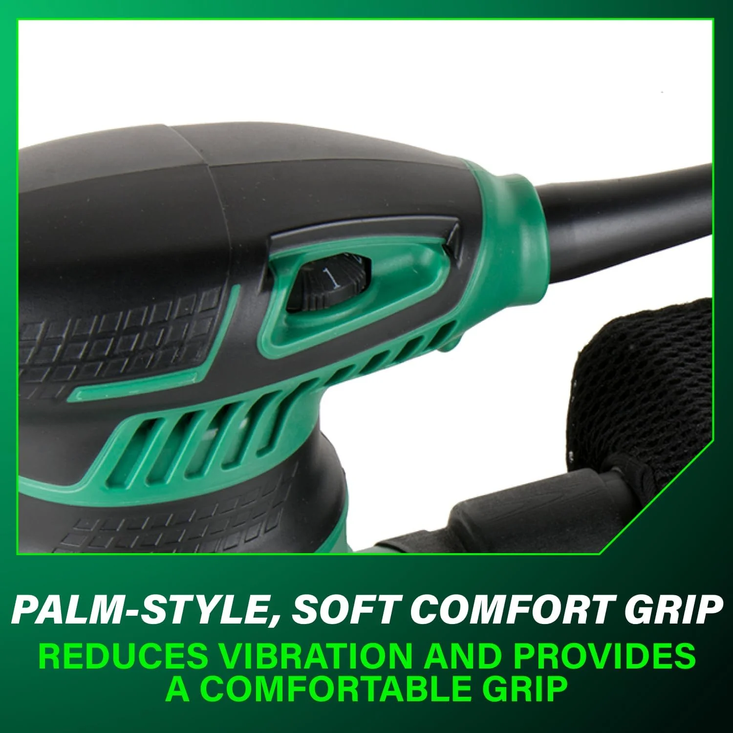 Metabo HPT 5-Inch Random Orbit Finishing Sander, Variable Speed, Palm-Style Comfort Grip, 230W 2.8 Amp Motor, 9,000-13,000 RPM, Dust Collection Hose Connector, Compact and Lightweight Design, SV13YST - Image 7