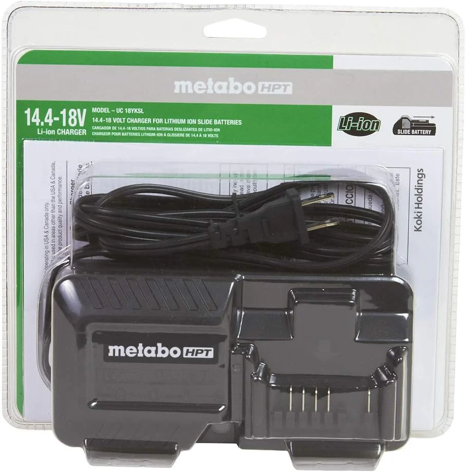 Metabo HPT Battery Charger | 18V Lithium-Ion | Slide Style | UC18YKSLM - Image 3