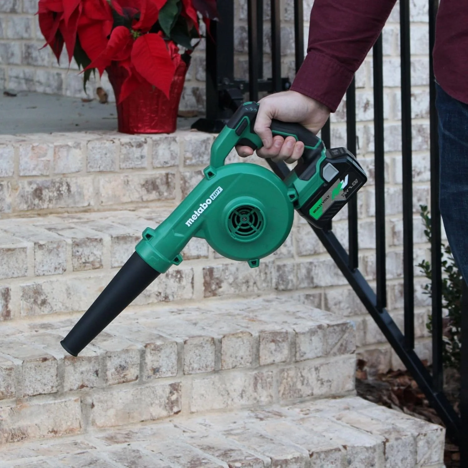 Metabo HPT RB18DCQ4 18V MultiVolt Cordless Compact Blower, Powerful 124 CFM Air Volume, Maximum Air Velocity 213 MPH, Lightweight Design, Variable Speed Trigger, Lock-On Switch, Tool Body Only - Image 4