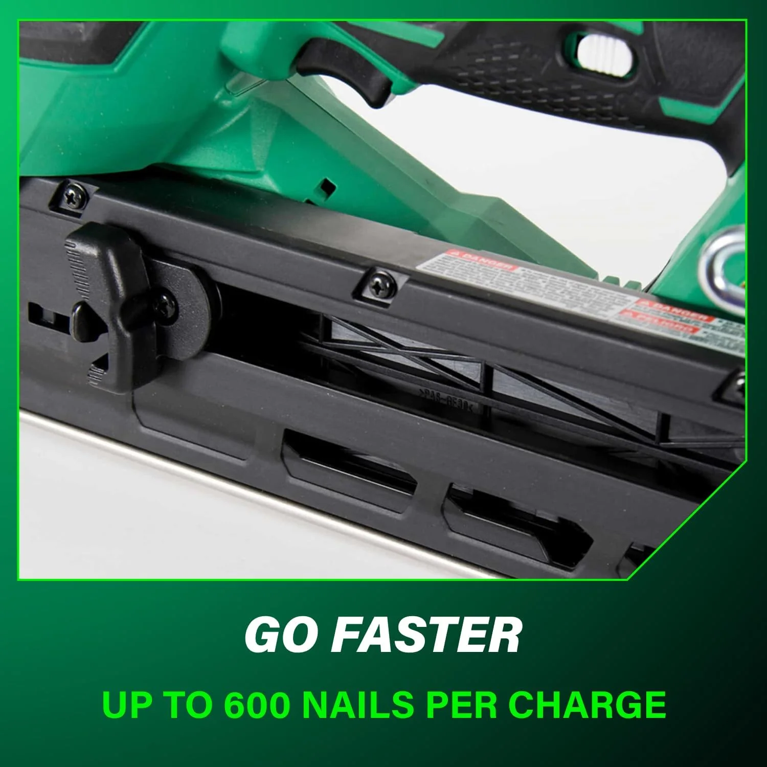 Metabo HPT Cordless 18V MultiVolt Framing Nailer Kit Accepts 2-Inch to 3-1/2-Inch Clipped & Offset Round Paper Nails 1-18V 4.0Ah Li-Ion Battery w/Fuel Gauge Lifetime Tool Warranty NR1890DCST - Image 9