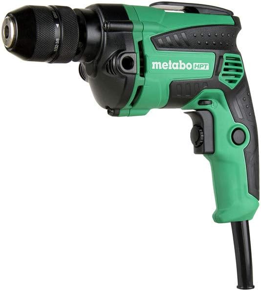 Metabo HPT Drill, Corded, 7-Amp, 3/8-Inch, Metal Keyless Chuck, Variable Speed w/ Dial, Rubber Over-Molded Handle, Forward / Reverse, 5-Year Warranty (D10VH2) - Image 3