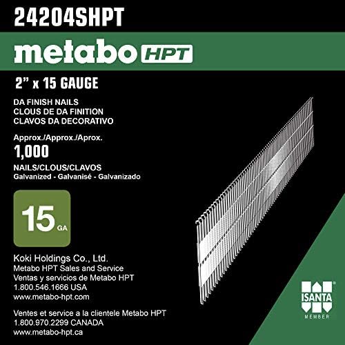 Metabo HPT Finish Nails | 2" x 15 Gauge | Galvanized | 1000 Count | 24204SHPT - Image 4