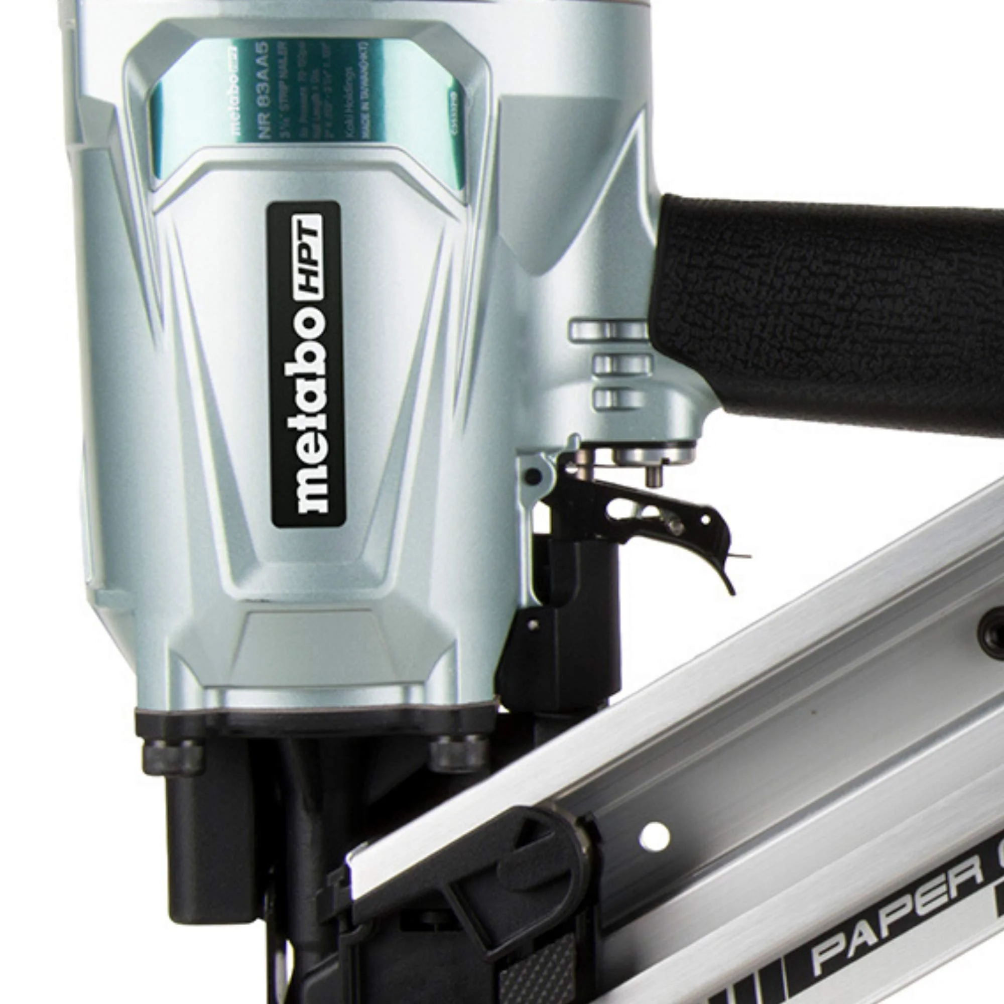 Metabo HPT Framing Nailer, Pneumatic, Accepts 30 Degree Paper Strip Collated Clipped Head Nails and 30 Degree Paper Strip Collated Offset Round Head Nails, 2-Inch to 3-1/4-Inch (NR83AA5) - Image 7