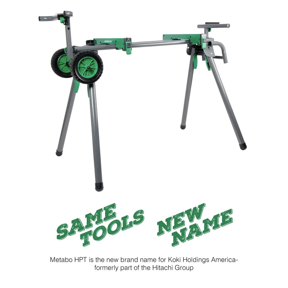 Metabo HPT Miter Saw Stand | Universal, Portable, Quick-release Mounting Brackets | Accepts up to a 12-inch Sliding Miter Saw | Supports up to 400 lbs | UU240F - Image 4