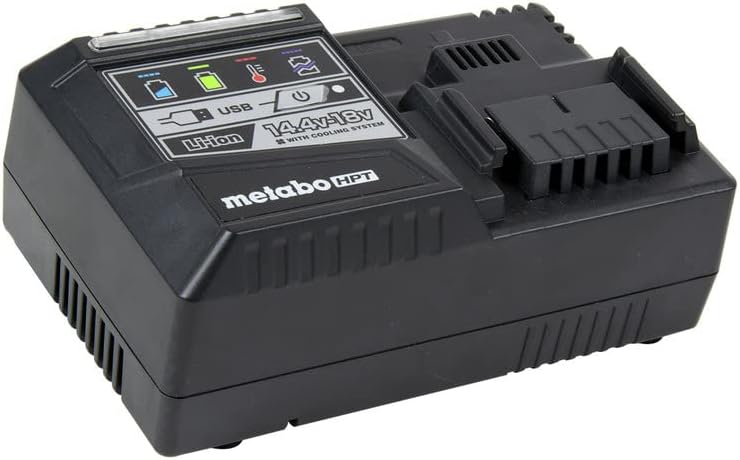 Metabo HPT MultiVolt Battery and Charger Starter Kit | 36V/18V | 4.0Ah/8.0Ah | Lithium Ion | Slide Style | Charger includes Built-in USB Port | UC18YSL3B1 - Image 4