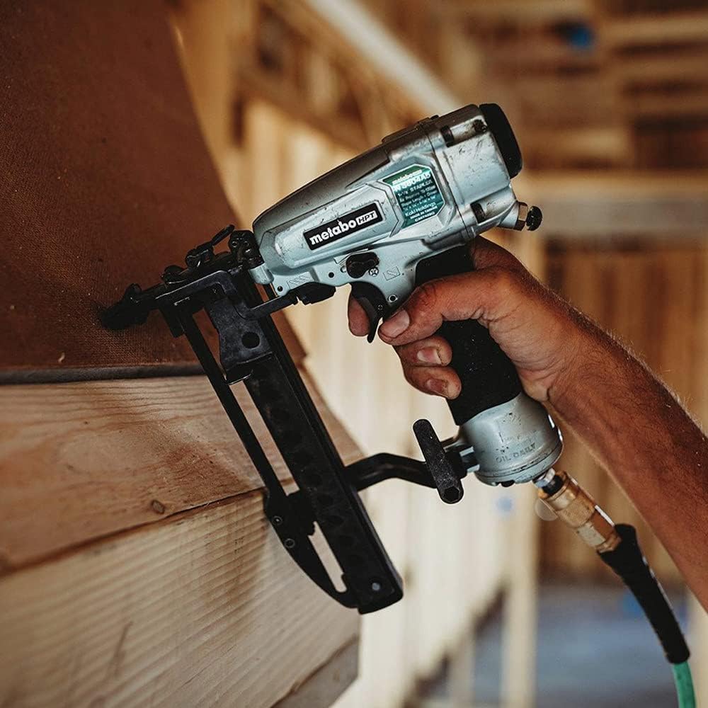 Metabo HPT PRO Finish Stapler, Pro-preferred Pneumatic Power Nailers, Finish Tool for Carpentry & Industrial Uses, All-Metal Key Component, 18 Gauge, 1/4" Crown Staples, Length 1/2" to 1-1/2", N3804A5 N3804A5 - Pro Model - Image 3