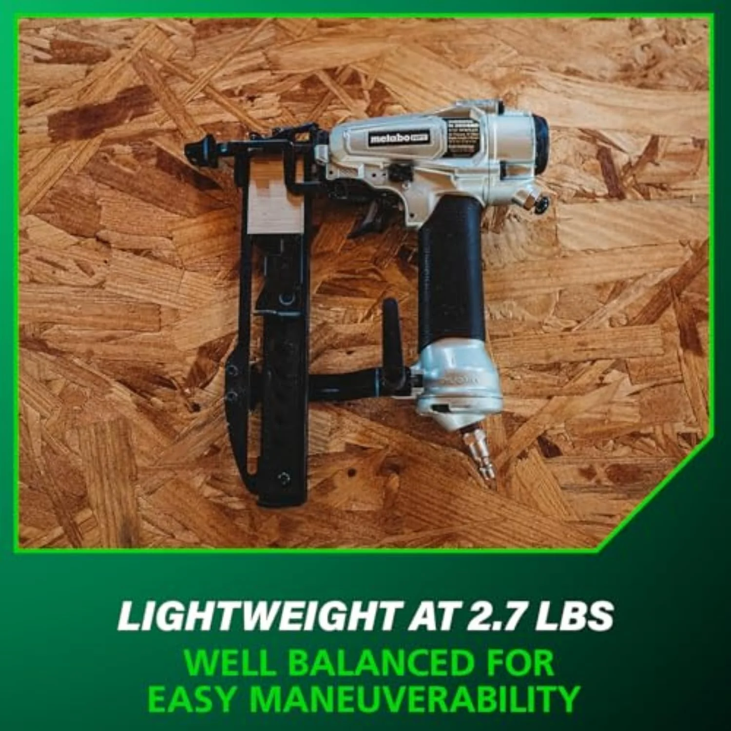 Metabo HPT PRO Finish Stapler, Pro-preferred Pneumatic Power Nailers, Finish Tool for Carpentry & Industrial Uses, All-Metal Key Component, 18 Gauge, 1/4" Crown Staples, Length 1/2" to 1-1/2", N3804A5 N3804A5 - Pro Model - Image 8