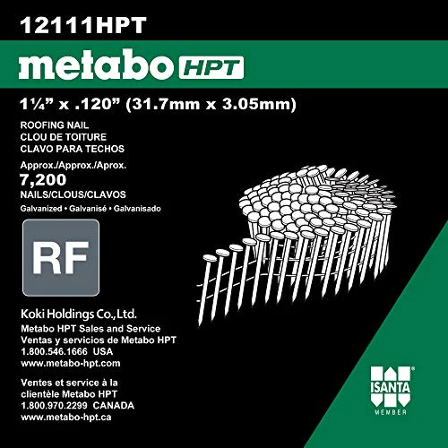 Metabo HPT 1-1/4 Inch Pneumatic Roofing Nails 7200 Count - Image 3