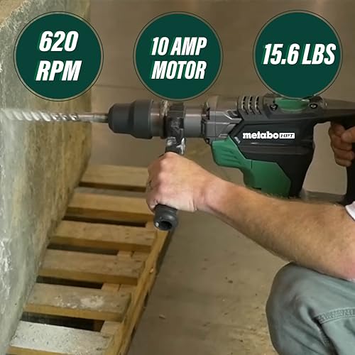 Metabo HPT Rotary Hammer, 1-9/16-Inch, SDS Max (DH40MC) - Image 2