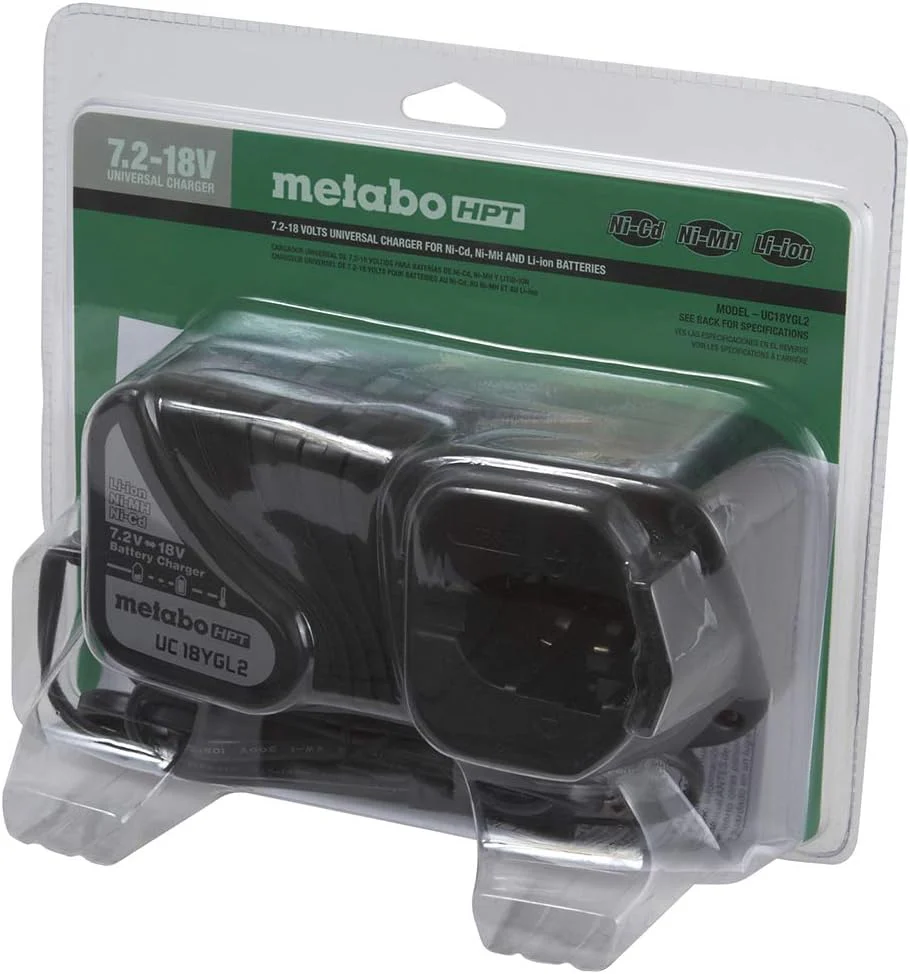 Metabo HPT Universal Battery Charger, 7.2V to 18V, Li-Ion/NiCd/NiMH, Post Style - UC18YGL2M - Image 3