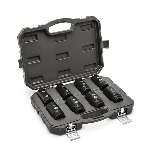GEARWRENCH 28 Piece 3/4" Drive 6 Point Metric Deep Impact Socket Set
