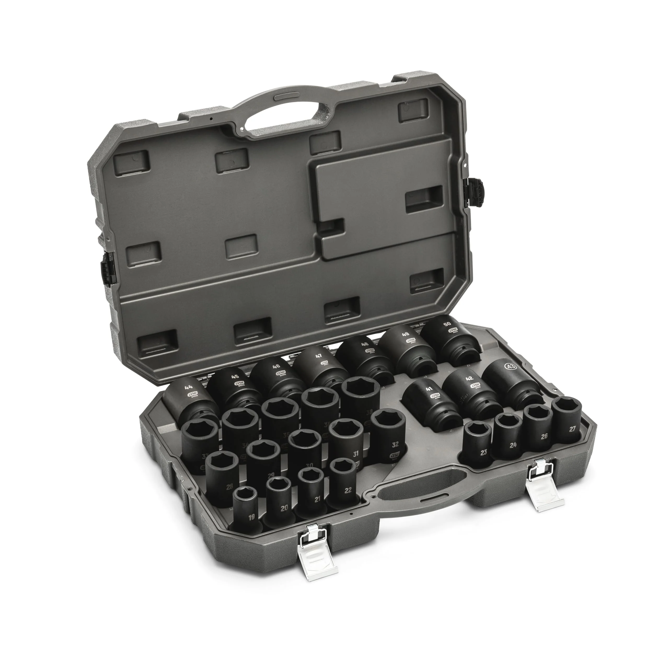 GEARWRENCH 28 Piece 3/4" Drive 6 Point Metric Deep Impact Socket Set - Image 9