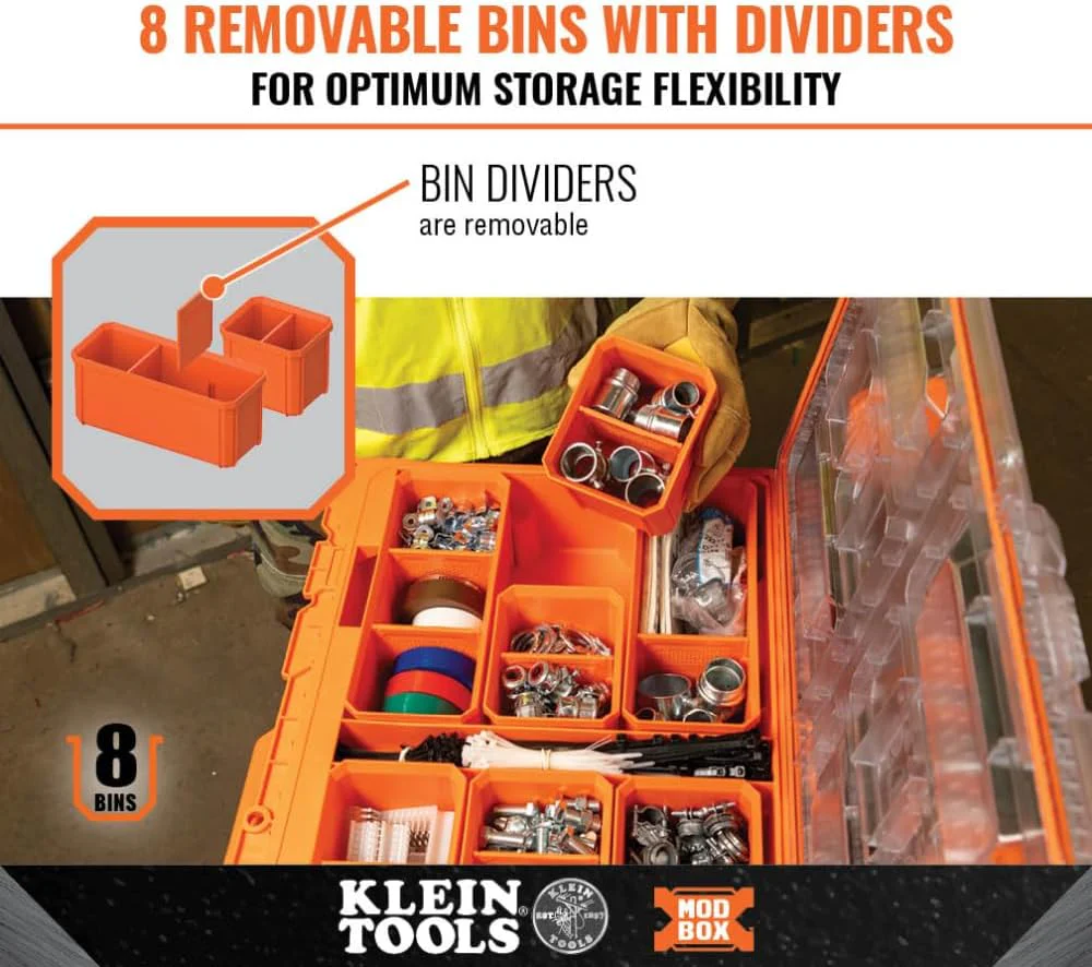 Klein Tools 54806MB MODbox Tall Component Box, Full Width - Image 4