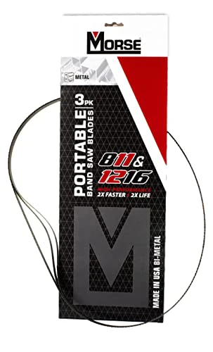 Morse 1216 Bimetal Portable Bandsaw Blade, 44-7/8 x 1/2 x .020 x 12/16 TPI, 3 Pack (002738/ZWEP441216MC) - Image 2