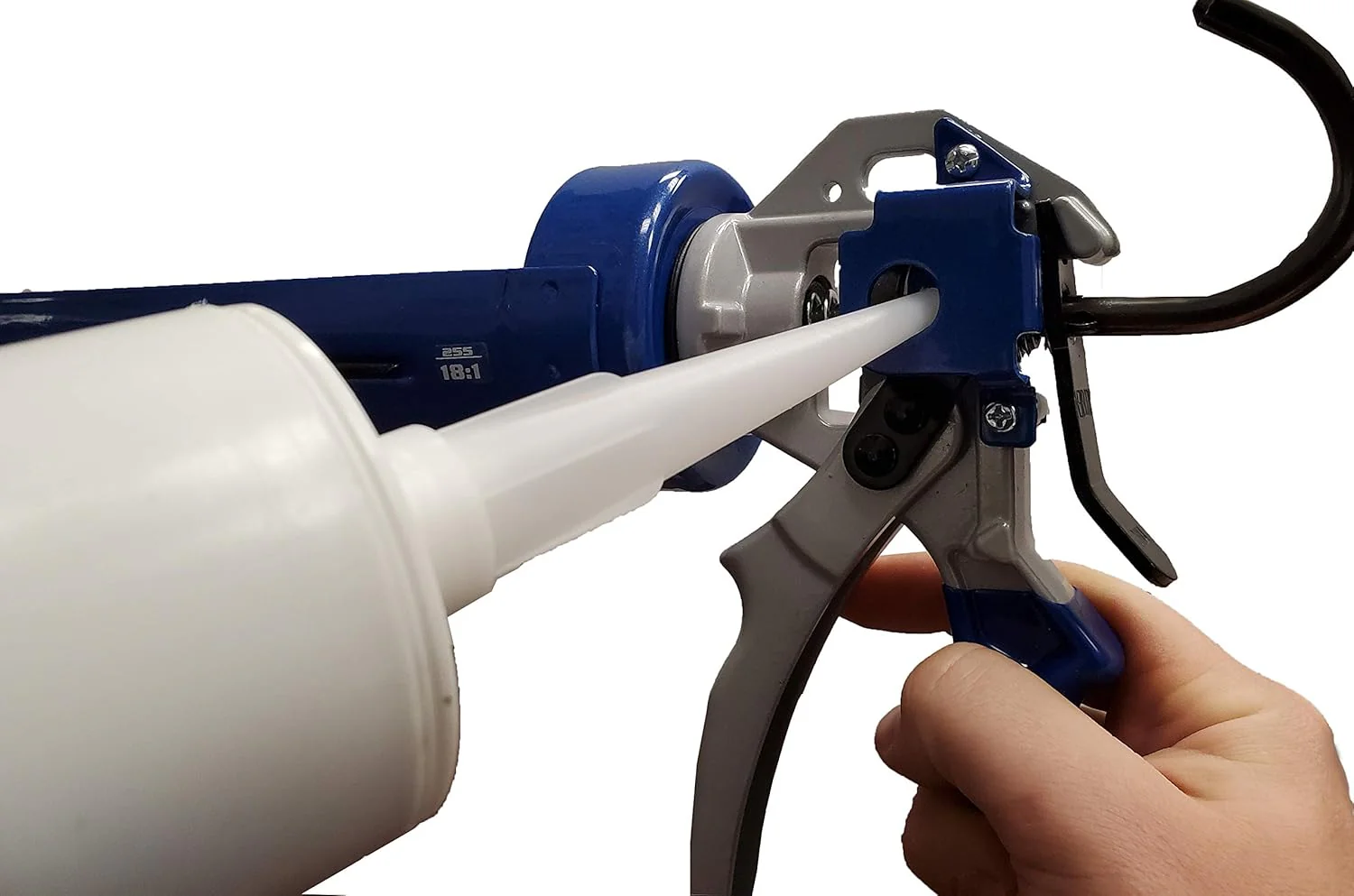 Newborn Super Smooth Rod Revolving Frame Caulking Gun, 1/4 Gallon Cartridge, 18:1 Thrust Ratio - Image 4