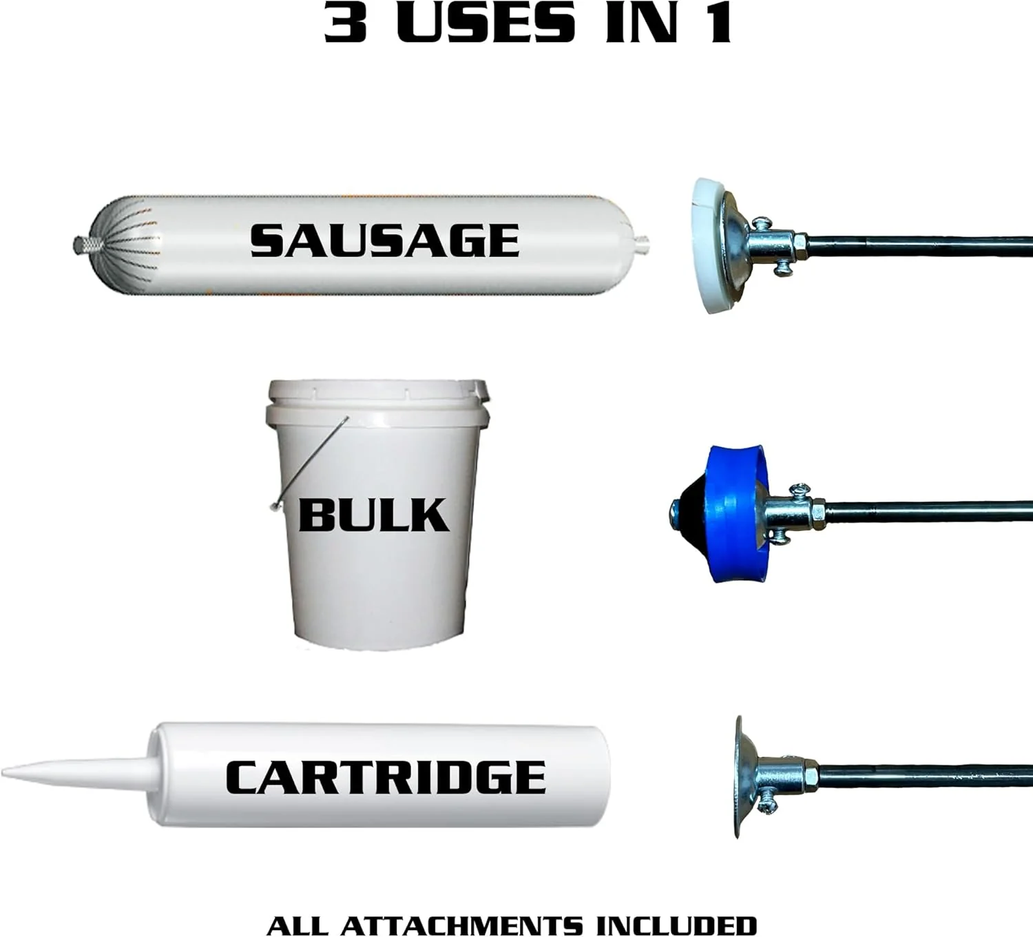 Newborn Clear Barrel 20oz. Sausage Gun Model 620AL-CLEAR, Great for Cold/Winter - Image 2