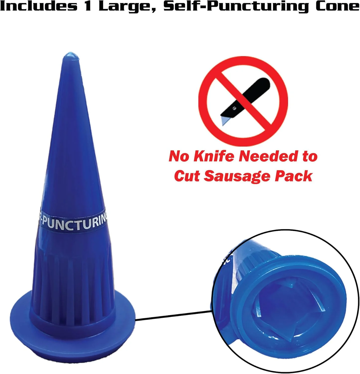 Newborn Clear Barrel 20oz. Sausage Gun Model 620AL-CLEAR, Great for Cold/Winter - Image 3