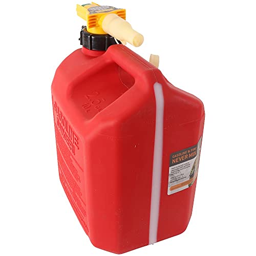 No-Spill Stens 2 1/2 Gallon Fuel Can 765-102 For No-Spill 1405, 765-102, 11.75" x 8" x 10"", Red - Image 2