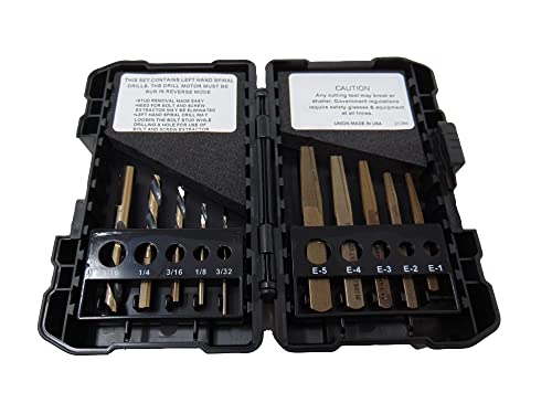 Norseman (35484) 10 Piece 3/32" to 5/16" and E-1 to E-5 Bolt Remover Set - Image 2