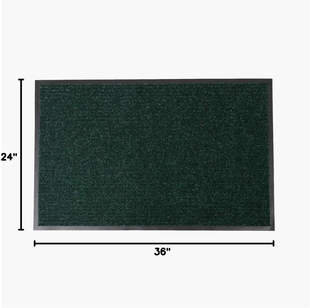 Notrax 109 Brush Step Carpeted Indoor/Outdoor Entrance Mat for Home or Office, 2' X 3', Absorbent Slip Resistant Heavy Duty Entry Mat, Hunter Green, 109S0023GN - Image 4