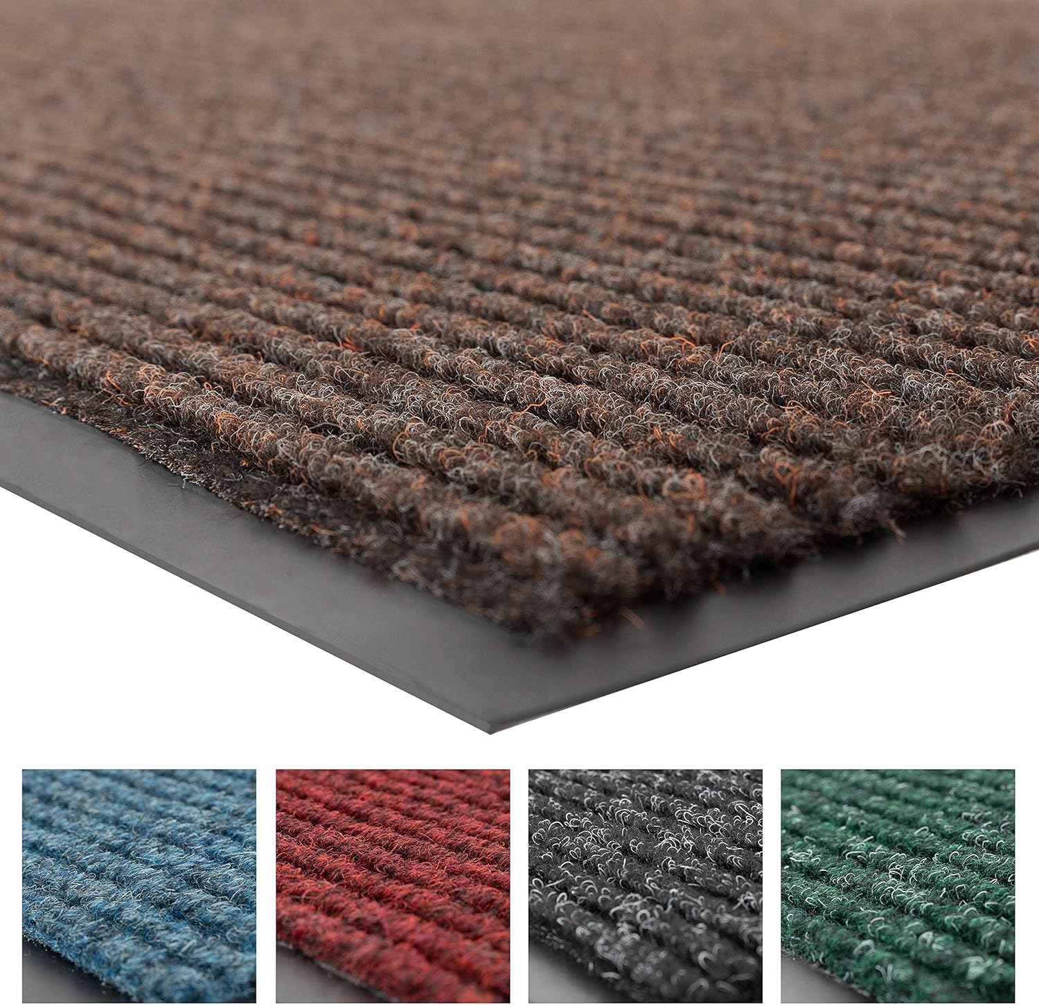 ‎Notrax | ‎109S0310BR | Notrax 109 Brush Step Carpeted Indoor/Outdoor Entrance Mat for Home or Office, 3' X 10', Absorbent Slip Resistant Heavy Duty Entry Mat, Brown, 109S0310BR - Image 4