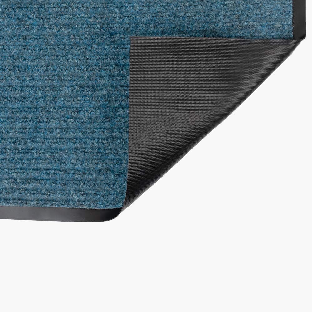 ‎Notrax | ‎109S0310BU | Notrax 109 Brush Step Carpeted Indoor/Outdoor Entrance Mat for Home or Office, 3' X 10', Absorbent Slip Resistant Heavy Duty Entry Mat, Slate Blue, 109S0310BU - Image 4