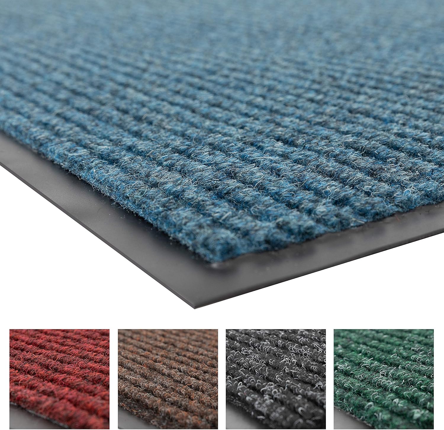 ‎Notrax | ‎109S0310BU | Notrax 109 Brush Step Carpeted Indoor/Outdoor Entrance Mat for Home or Office, 3' X 10', Absorbent Slip Resistant Heavy Duty Entry Mat, Slate Blue, 109S0310BU - Image 5