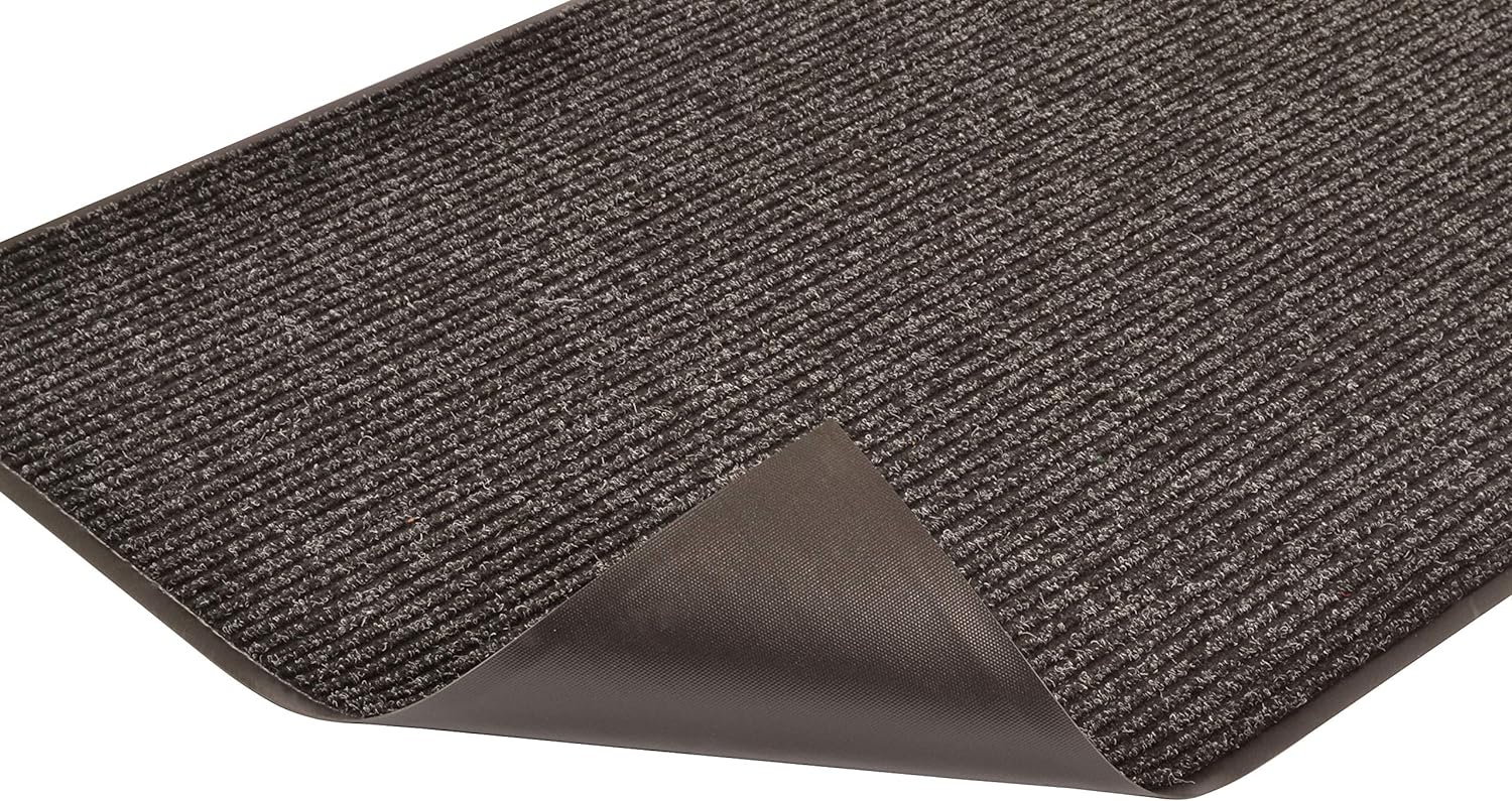 Notrax 109 Brush Step Carpeted Indoor/Outdoor Entrance Mat, 3' x 5' (Rectangular) Absorbent Slip Resistant Heavy Duty Entry Mat, Charcoal - 109S0035CH - Image 5