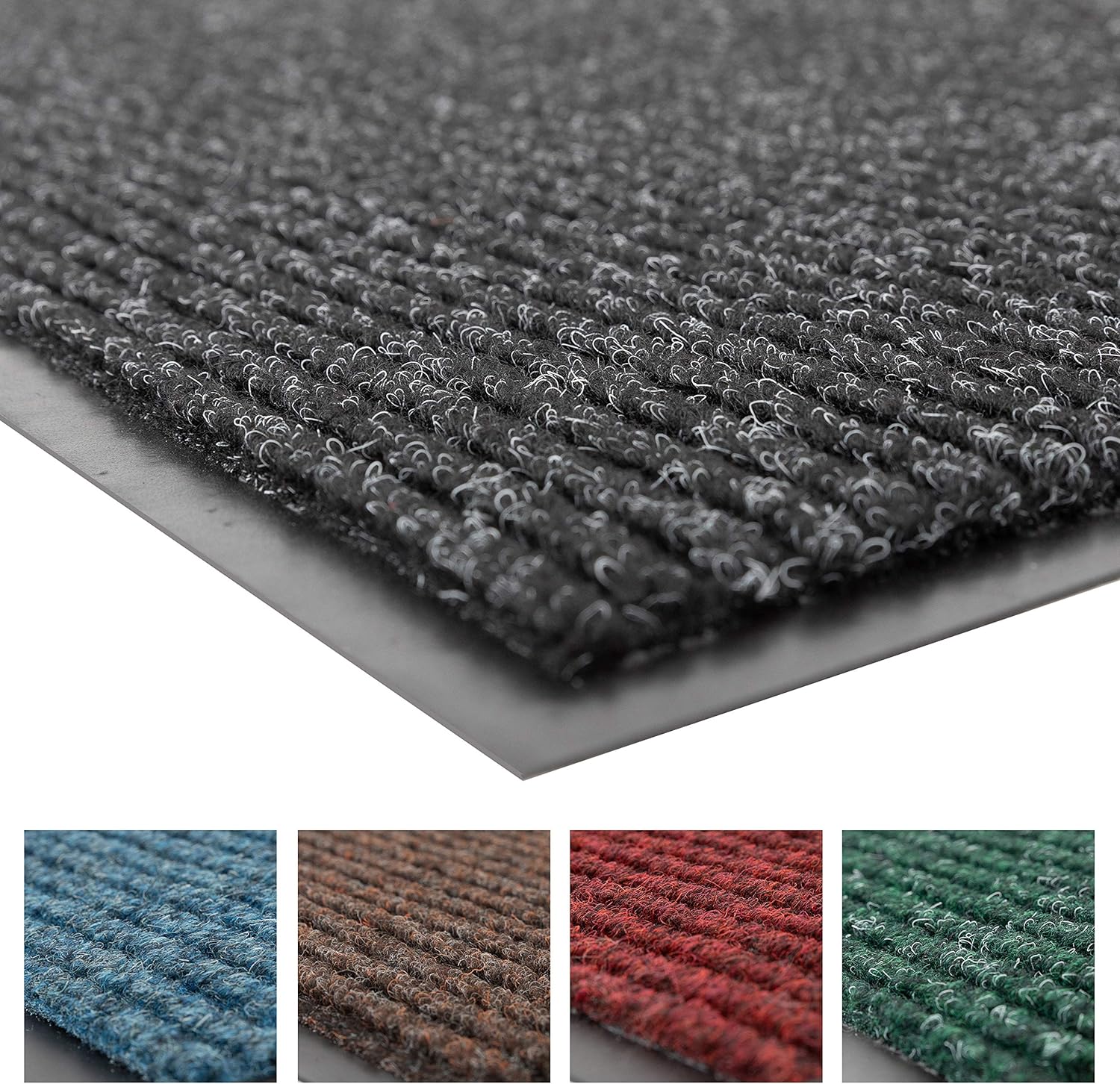 Notrax 109 Brush Step Carpeted Indoor/Outdoor Entrance Mat, 3' x 5' (Rectangular) Absorbent Slip Resistant Heavy Duty Entry Mat, Charcoal - 109S0035CH - Image 6