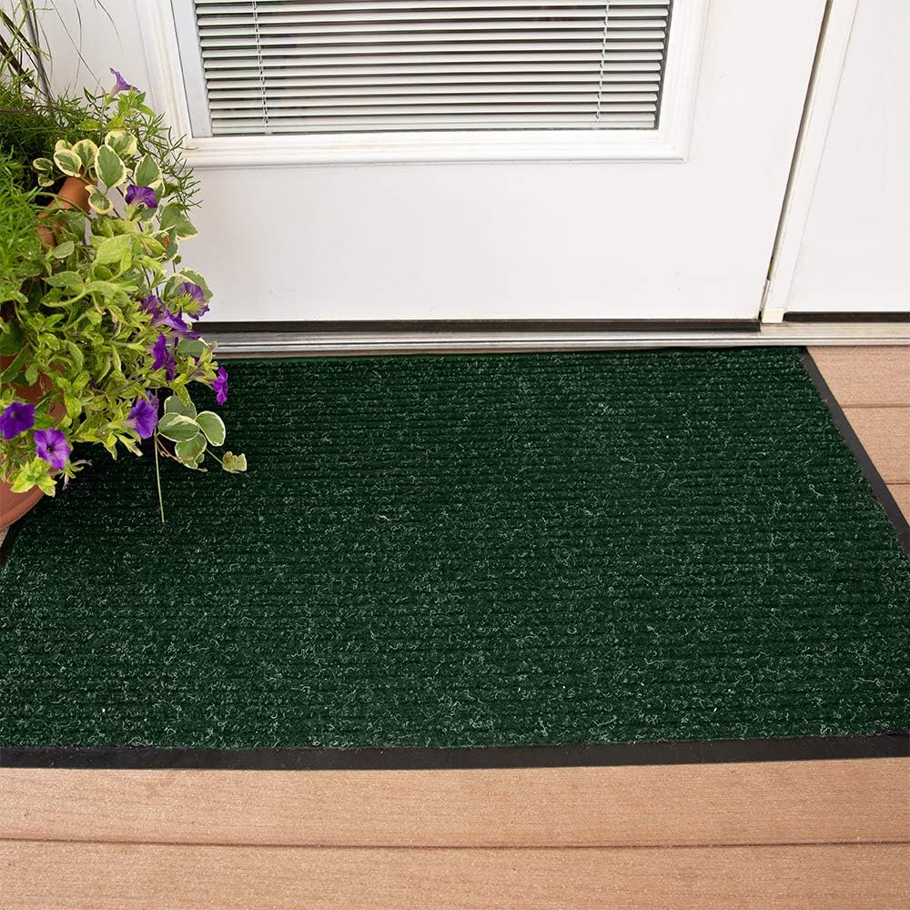 Notrax 109 Brush Step Carpeted Indoor/Outdoor Entrance Mat for Home or Office, 3' X 5', Absorbent Slip Resistant Heavy Duty Entry Mat, Hunter Green, 109S0035GN - Image 3