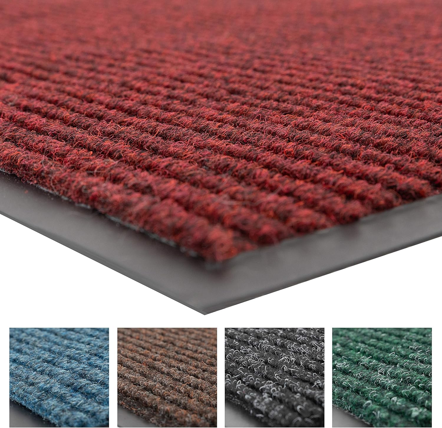 Notrax 109 Brush Step Carpeted Indoor/Outdoor Entrance Mat for Home or Office, 4' X 6', Absorbent Slip Resistant Heavy Duty Entry Mat, Red/Black, 109S0046RB 4' x 6' (Rectangular) Red / Black Solid - Image 5