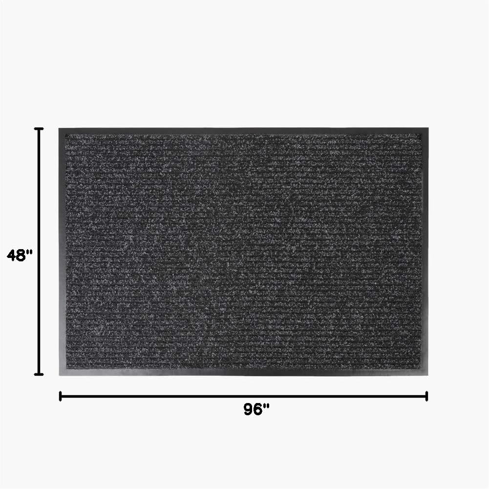 Notrax 109 Brush Step Carpeted Indoor/Outdoor Entrance Mat for Home or Office, 4' X 8' (Rectangular) Absorbent Slip Resistant Heavy Duty Entry Mat, Charcoal - 109S0048CH - Image 4
