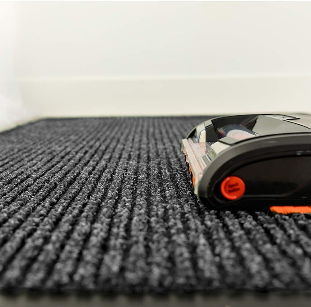 Notrax 109 Brush Step Carpeted Indoor/Outdoor Entrance Mat for Home or Office, 4' X 8' (Rectangular) Absorbent Slip Resistant Heavy Duty Entry Mat, Charcoal - 109S0048CH - Image 9