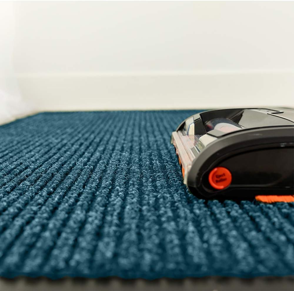 Notrax 109 Brush Step Carpeted Indoor/Outdoor Entrance Mat for Home or Office, 4' X 8', Absorbent Slip Resistant Heavy Duty Entry Mat, Slate Blue, 109S0048BU - Image 7