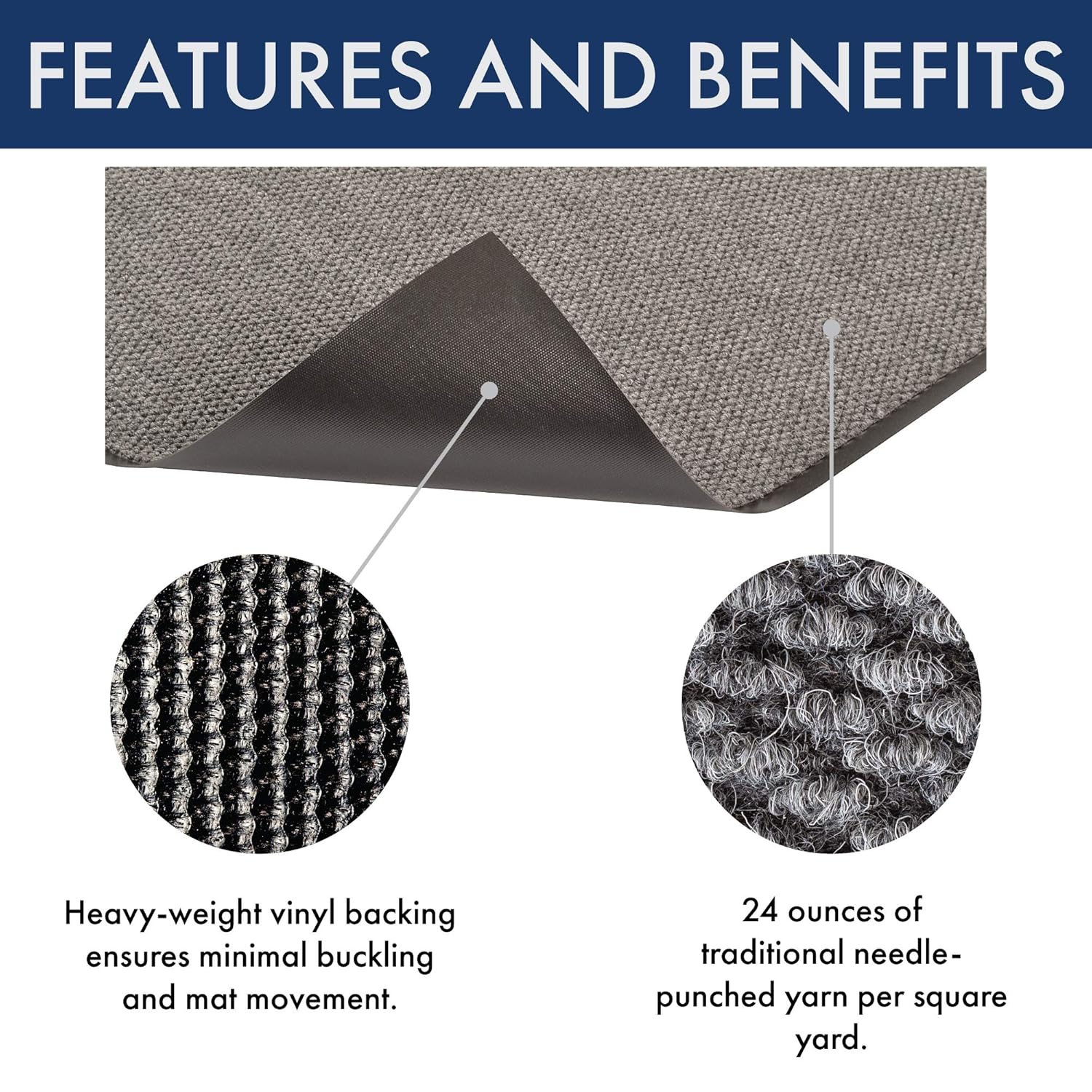 Notrax 136 Polynib� Entrance Mat, for Home or Office, 3' X 4' Gray - Image 5