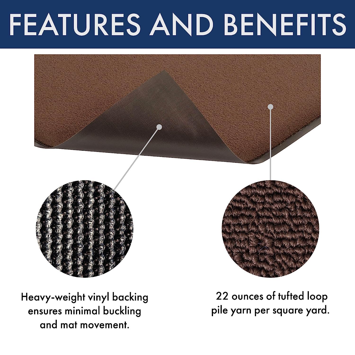 Notrax - 141S0048BR 141 Ovation Entrance Mat, for Home or Office, 4' X 8' Brown - Image 4