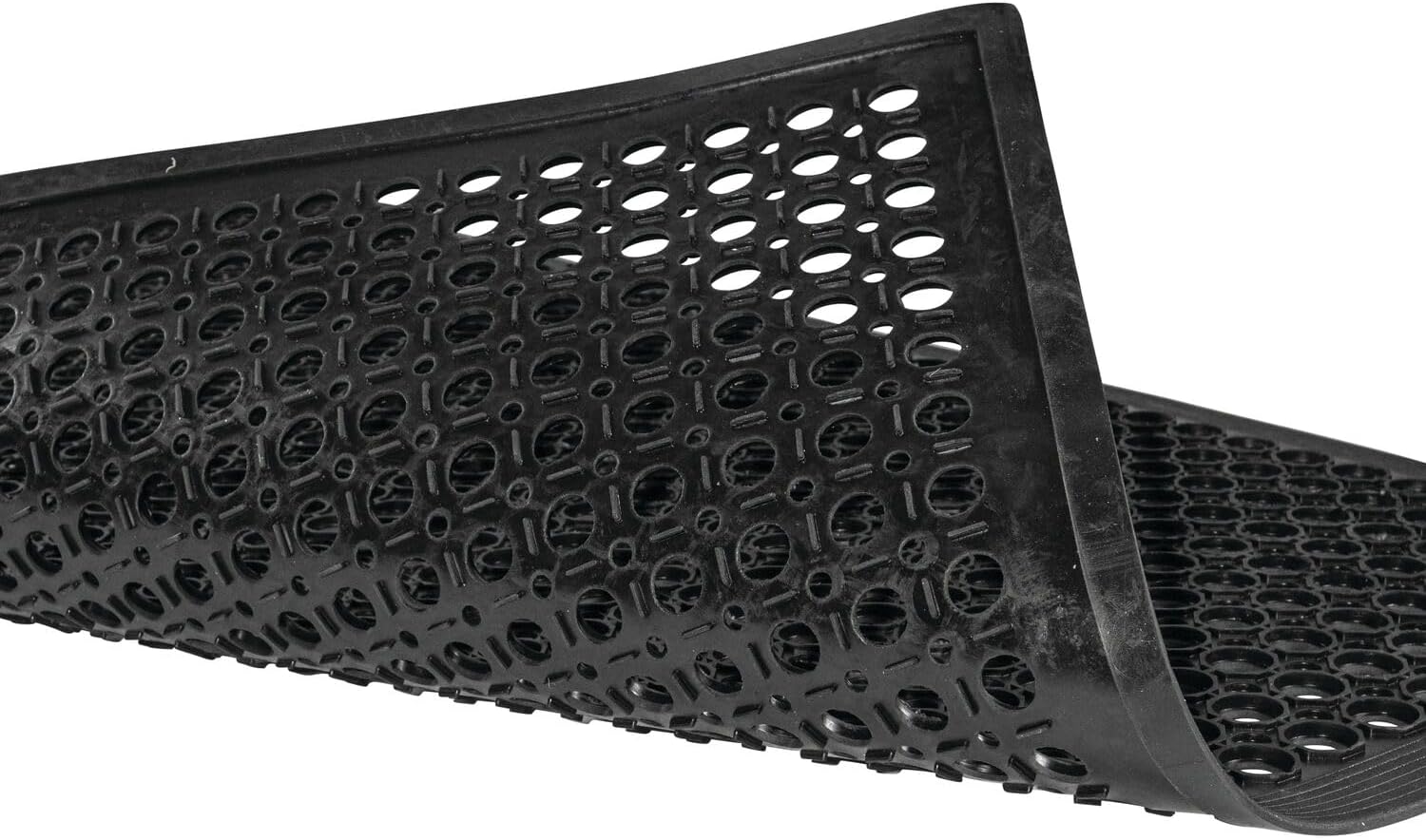 NoTrax 3' x 10' Anti-Fatigue Lightweight Restaurant Rubber Floor Mat with Drainage Holes, Beveled Edges, Non-Slip Mats, Black, T30 Competitor, T30S0310BL - Image 3