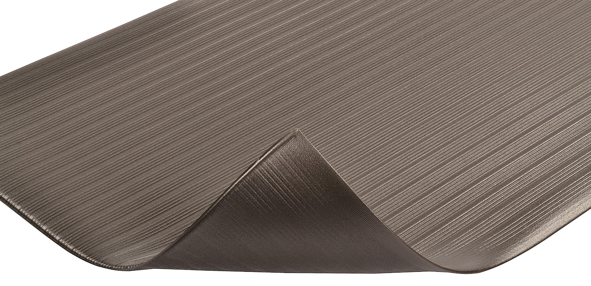 Notrax 410S3312BL 410 Airug 3' x 12' x 3/8" Anti Fatigue Mat, Enhanced Slip Resistance with Beveled Edges and Ribbed Surface, Ideal for Industrial and Commercial Workplaces