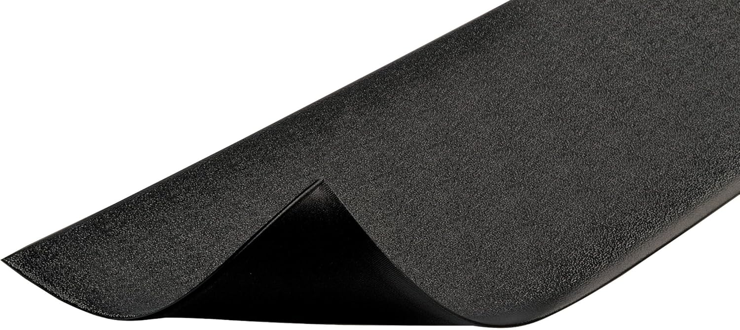 Notrax 411 Sof-Tred 3' x 60' x 3/8" Anti Fatigue Mat, Enhanced Slip Resistance with Beveled Edges and Pebbled Surface, Ideal for Industrial and Commercial Workplaces, Black, 411R0336BL - Image 2