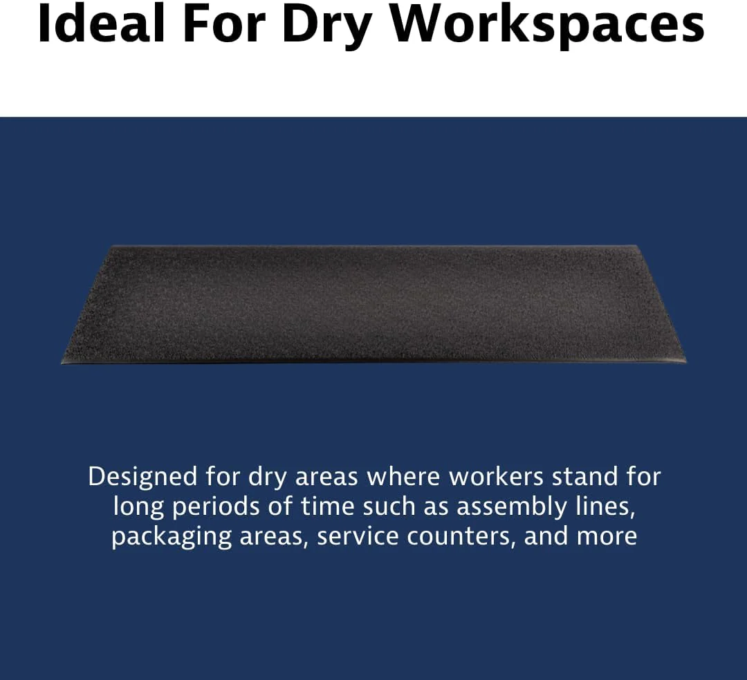 Notrax 411 Sof-Tred 3' x 60' x 3/8" Anti Fatigue Mat, Enhanced Slip Resistance with Beveled Edges and Pebbled Surface, Ideal for Industrial and Commercial Workplaces, Black, 411R0336BL - Image 6