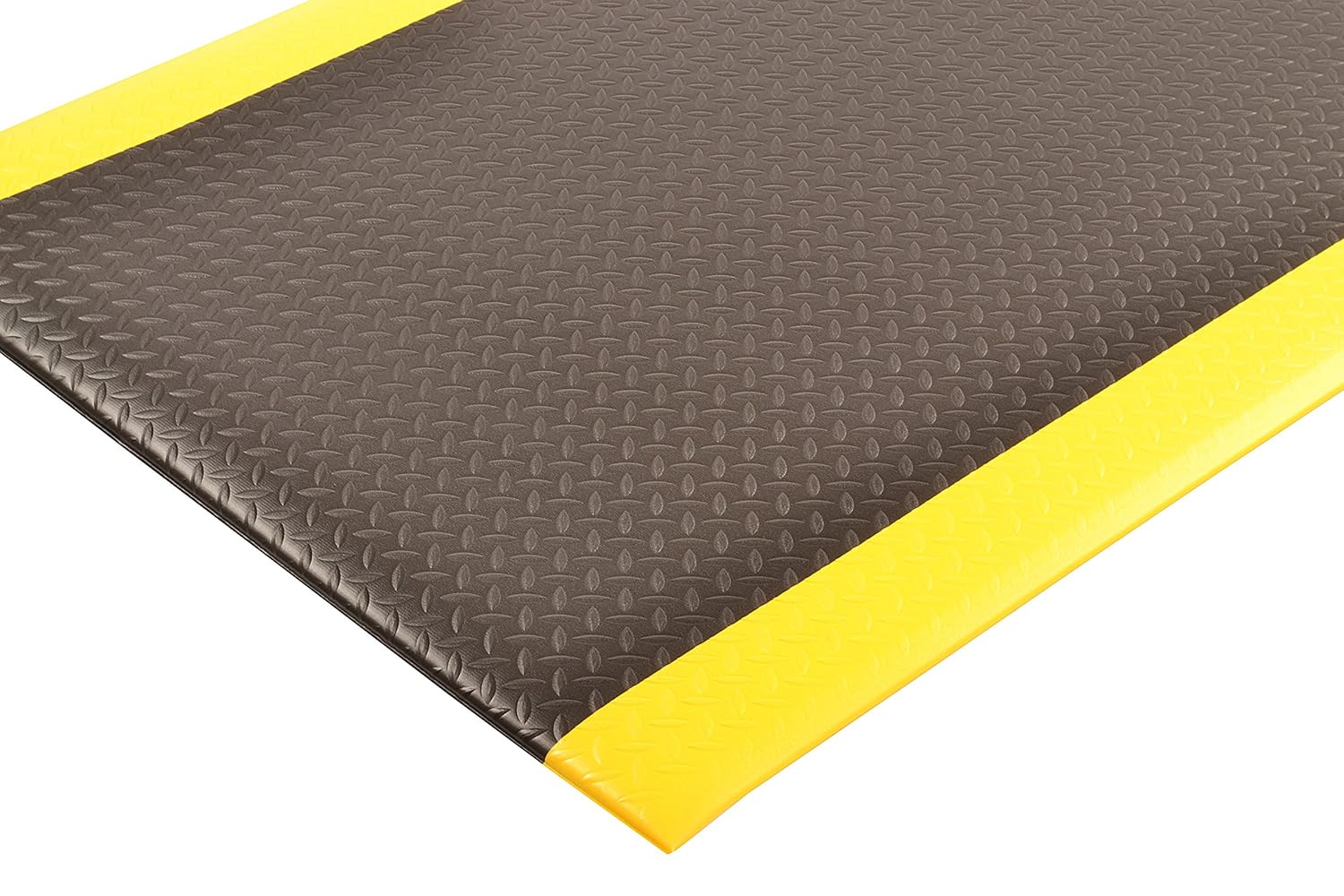 Notrax 419 Diamond Sof-Tred W/Dyna-Shield Anti-Fatigue Safety Mat, for Home or Business 3' X 12' Black/Yellow 3'W x 12'L x 1/2" Thick Black/Yellow - Image 4