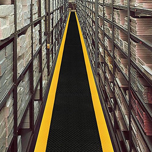 Notrax 419 Diamond Sof-Tred W/Dyna-Shield Anti-Fatigue Safety Mat, for Home or Business 3' X 12' Black/Yellow 3'W x 12'L x 1/2" Thick Black/Yellow - Image 6