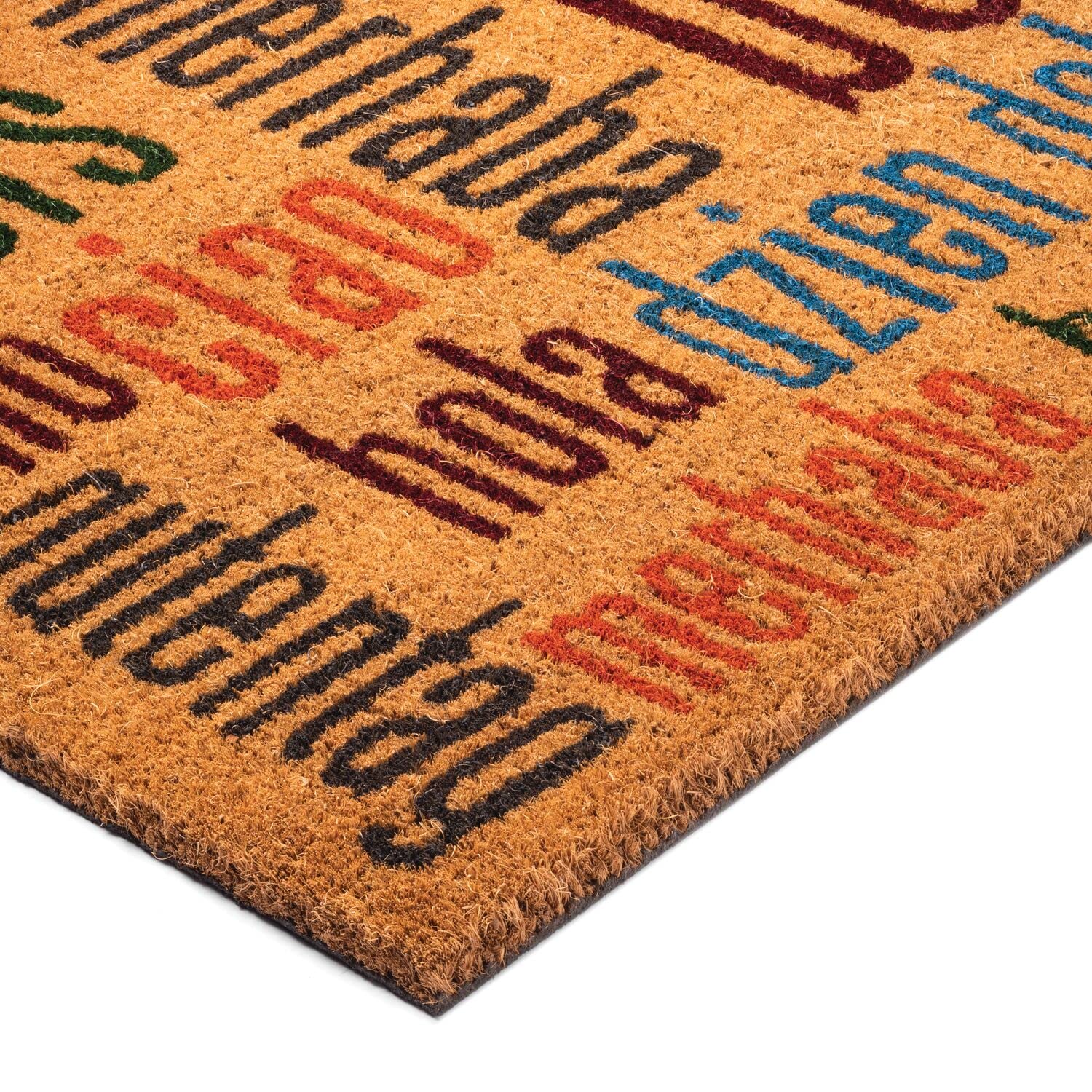 Notrax | C12S1830HW | Notrax Multi-Lingual Hello, Vinyl-Backed Natural Coir Doormat, Entry Mat for Indoor or Outdoor Use, 18"x30", C12 (C12S1830HW) - Image 6