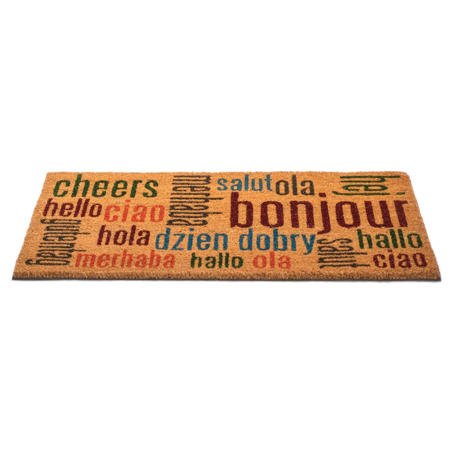 Notrax | C12S1830HW | Notrax Multi-Lingual Hello, Vinyl-Backed Natural Coir Doormat, Entry Mat for Indoor or Outdoor Use, 18"x30", C12 (C12S1830HW) - Image 8