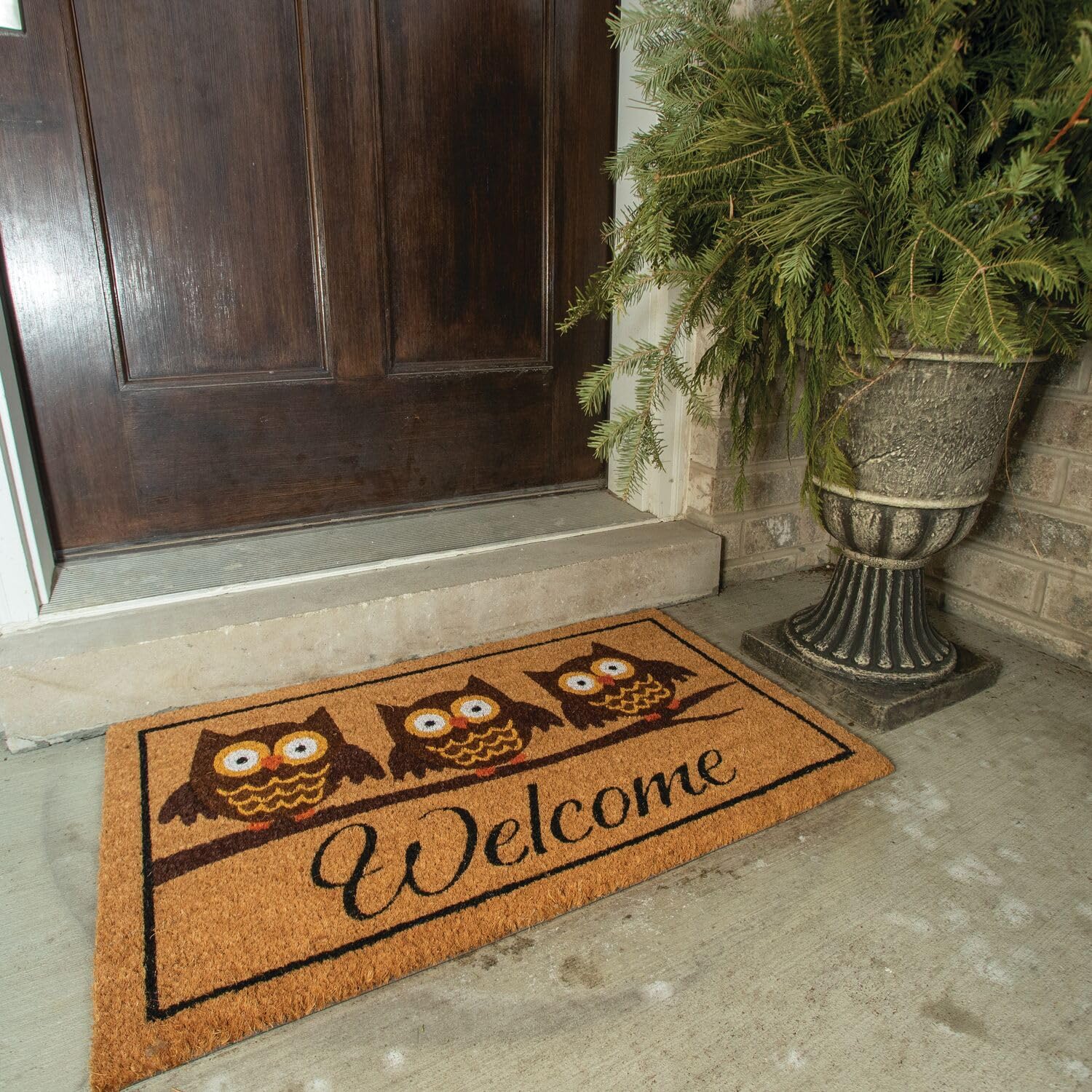 NoTrax, Owl, Vinyl-Backed Natural Coir Doormat, 18" x 30" - C12S1830OW - Image 3