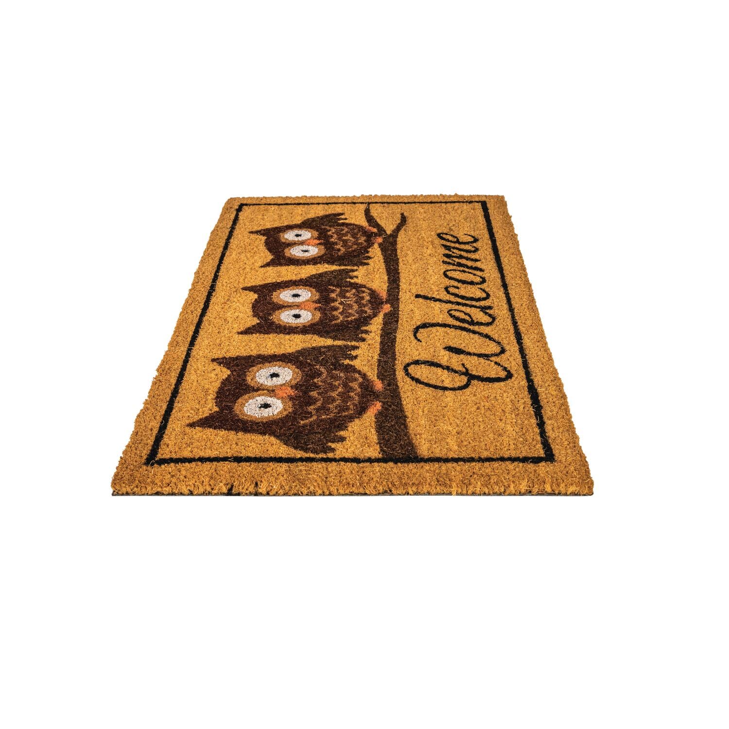 NoTrax, Owl, Vinyl-Backed Natural Coir Doormat, 18" x 30" - C12S1830OW - Image 7