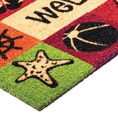 NoTrax, Welcome Beach, Vinyl-Backed Natural Coir Doormat, Entry Mat for Indoor or Outdoor Use, 18"x30", C12 (C12S1830WB) - Image 5
