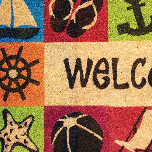 NoTrax, Welcome Beach, Vinyl-Backed Natural Coir Doormat, Entry Mat for Indoor or Outdoor Use, 18"x30", C12 (C12S1830WB) - Image 6
