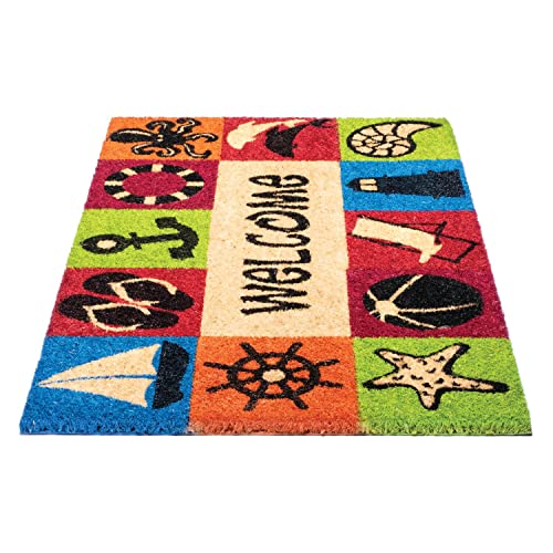 NoTrax, Welcome Beach, Vinyl-Backed Natural Coir Doormat, Entry Mat for Indoor or Outdoor Use, 18"x30", C12 (C12S1830WB) - Image 7